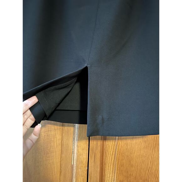 Express Women's Tie Bow Front Straight & Pencil Mini Skirt Solid Black Size 4 - Picture 7 of 10